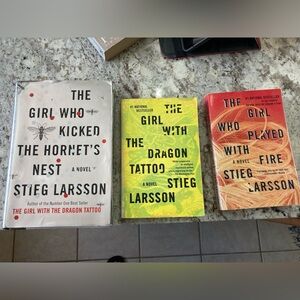 3 books by Stieg Larsson